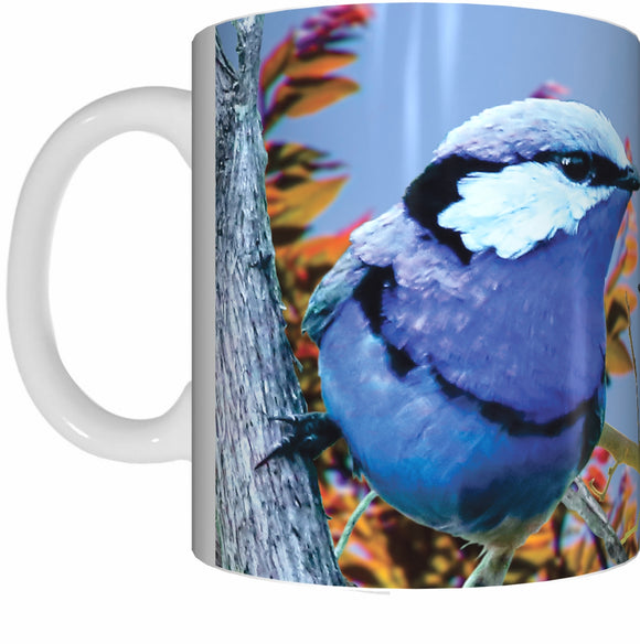 SPLENDID FAIRY WRENS Mug Cup 300ml Gift Native Aussie Australia Animal Wildlife Birds - fair-dinkum-gifts