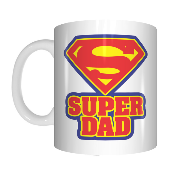 Super Dad Coffee Mug Superman Gift For Superdads On Father's Day FDG07-92-26041 - fair-dinkum-gifts