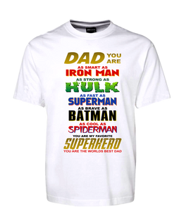 Superhero Dad Tee T-Shirt For Father's Day FDG01-1HT-23029 - fair-dinkum-gifts