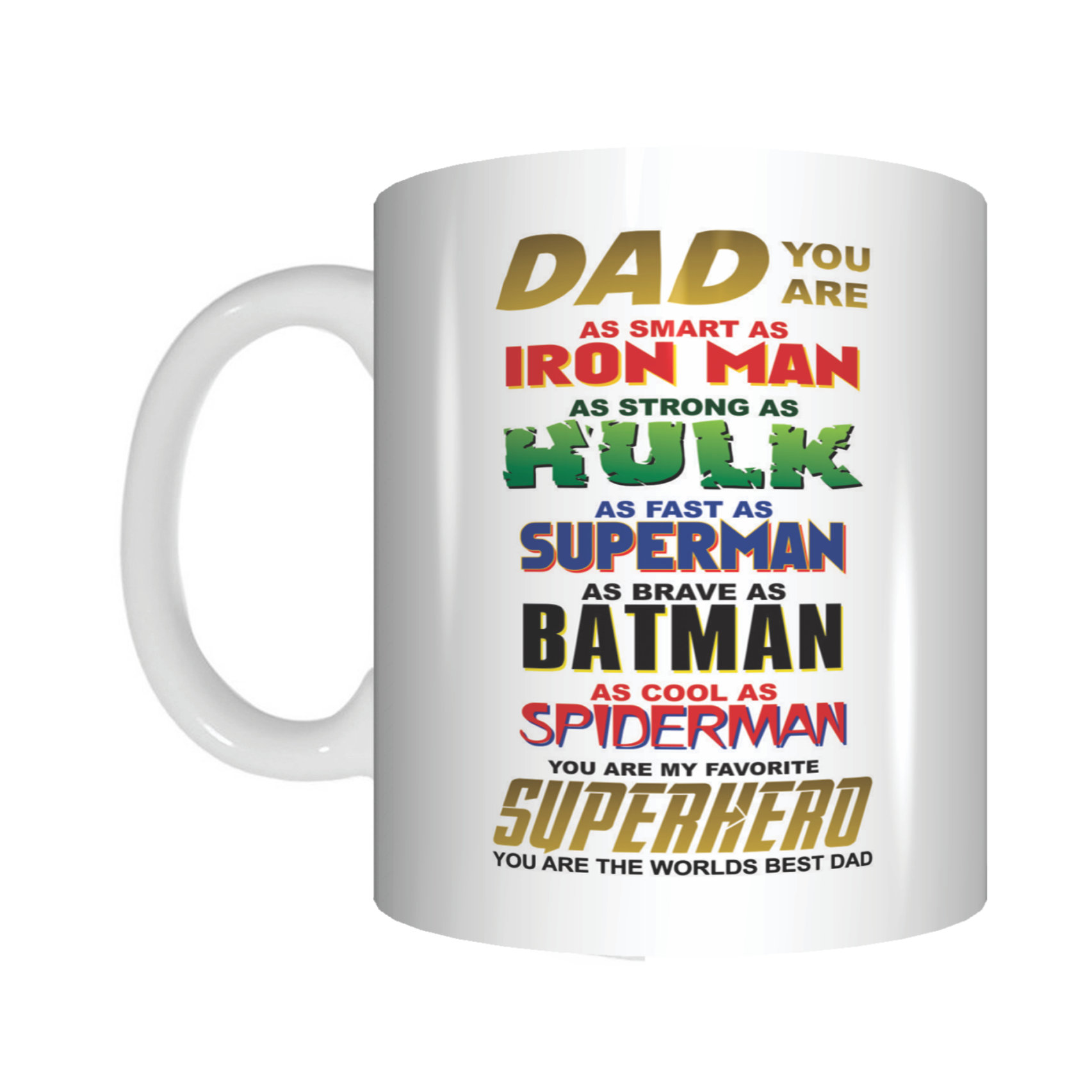 Superhero Dad Coffee Mug Gift For Father's Day FDG07-92-26014 - fair-dinkum-gifts