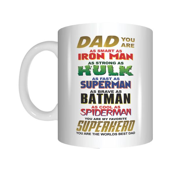 Superhero Dad Coffee Mug Gift For Father's Day FDG07-92-26014 - fair-dinkum-gifts