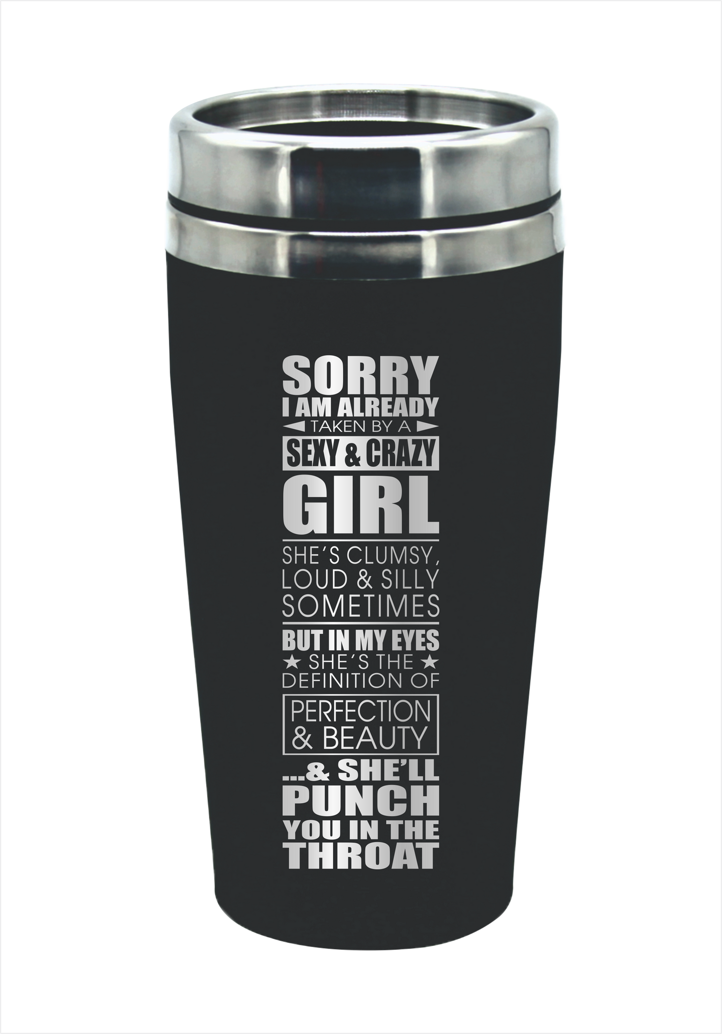 Girlfriend Travel Mug Gift 475ml Coffee Flask Perfect Valentine's Day Present - fair-dinkum-gifts