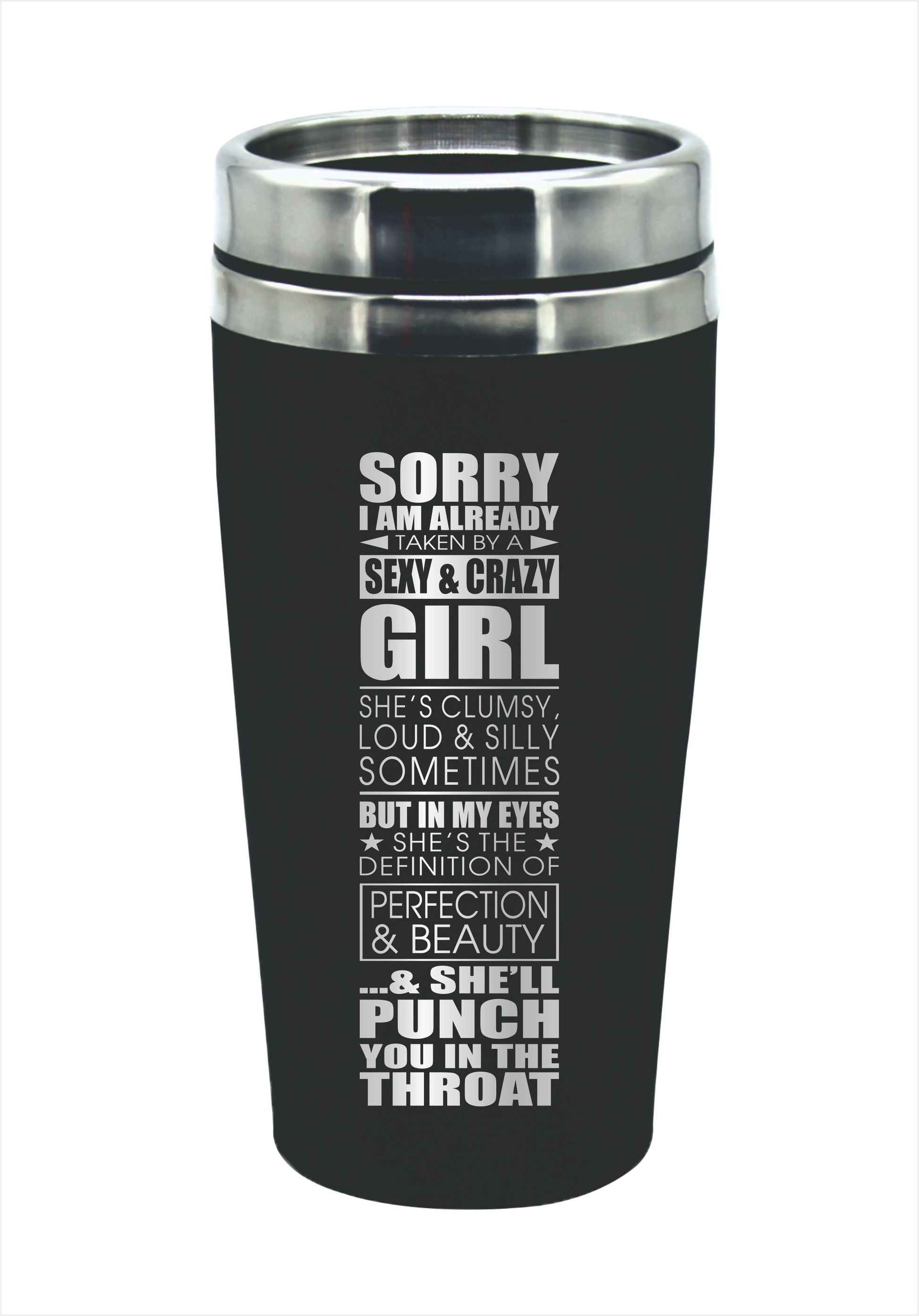 Girlfriend Travel Mug Gift 475ml Coffee Flask Perfect Valentine's Day Present - fair-dinkum-gifts