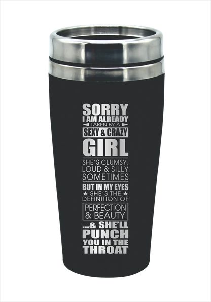 Girlfriend Travel Mug Gift 475ml Coffee Flask Perfect Valentine's Day Present - fair-dinkum-gifts