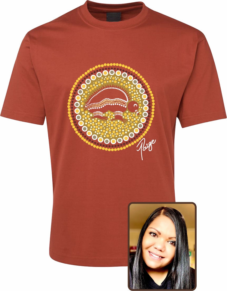 T Shirt ADULT Regular Fit - Tanita Paige, Bush Tucker Hunting Design