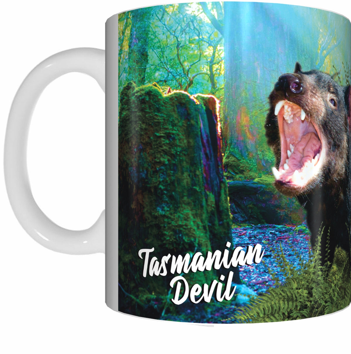 TASMANIAN DEVILS Mug Cup 300ml Gift Aussie Australia Animal Native Tassie Devil - fair-dinkum-gifts