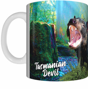 TASMANIAN DEVILS Mug Cup 300ml Gift Aussie Australia Animal Native Tassie Devil - fair-dinkum-gifts
