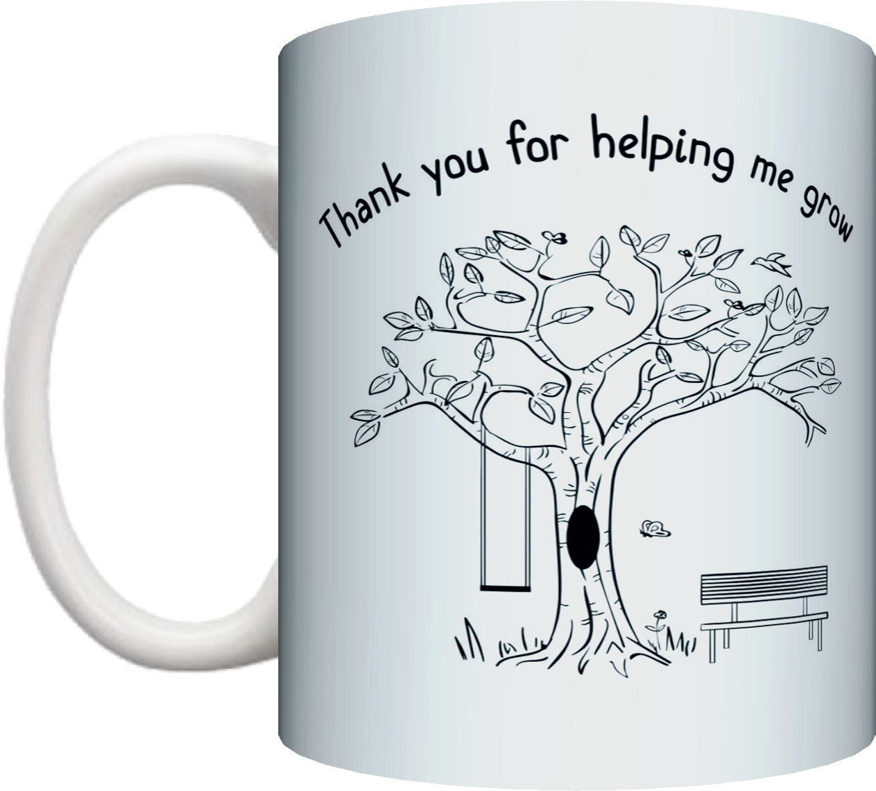 Thank You For Helping Me Grow Teacher Coffee Mug Gift Present End Of School Year Gift - fair-dinkum-gifts