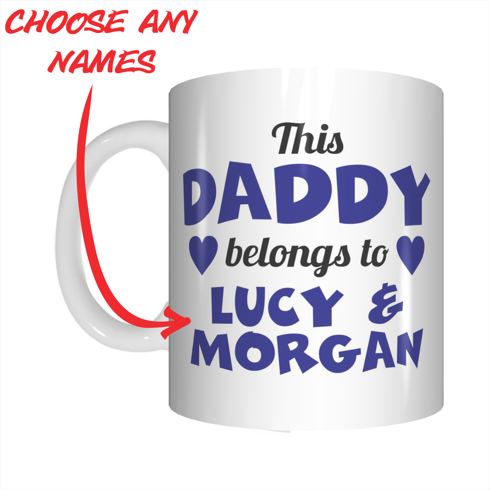This Daddy Belongs To Personalised Coffee Mug For Father's Day FDG07-92-26044 - fair-dinkum-gifts