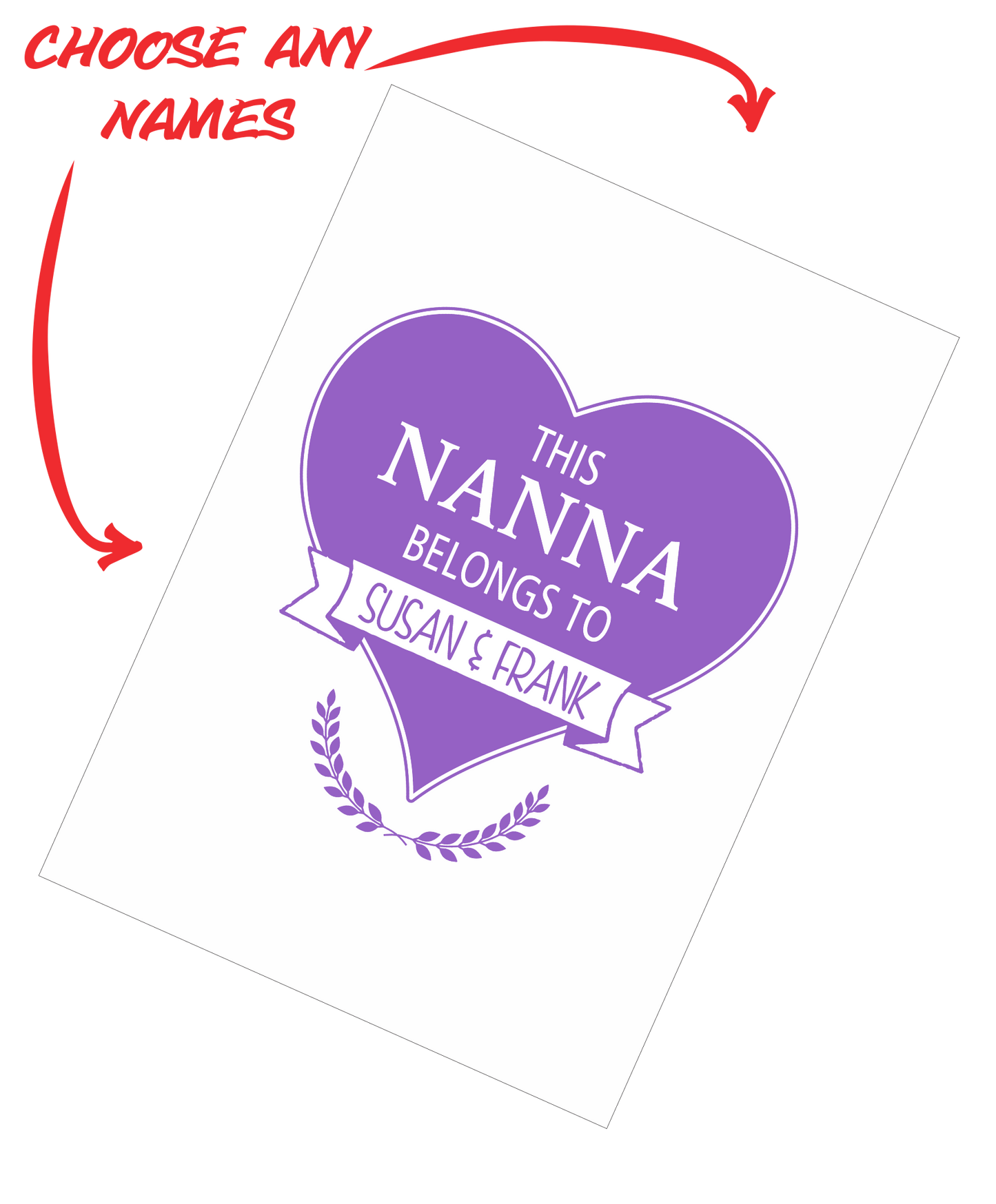 Personalised Mother's Day Teatowel - This Nanna Belongs To Insert Your Names FDG03-03-20008 - fair-dinkum-gifts