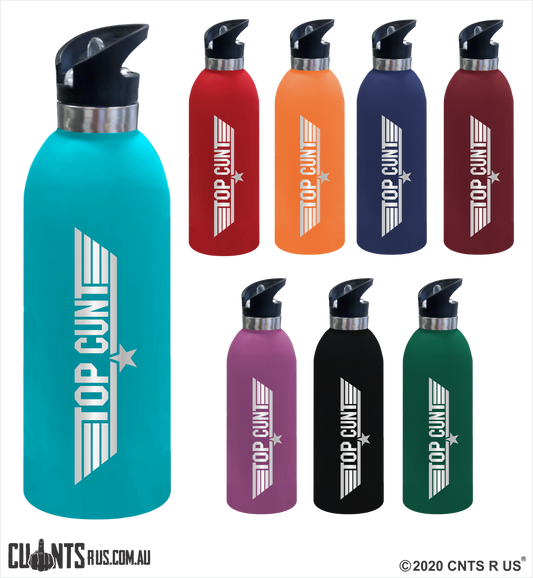 Top Cunt 1 Litre Drink Bottle Laser Engraved Gift - CRU08-68-21000