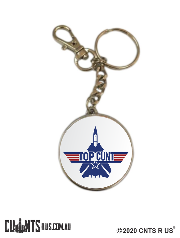 Top Cunt Classic Double Sided Keyring CRU17-32-8198