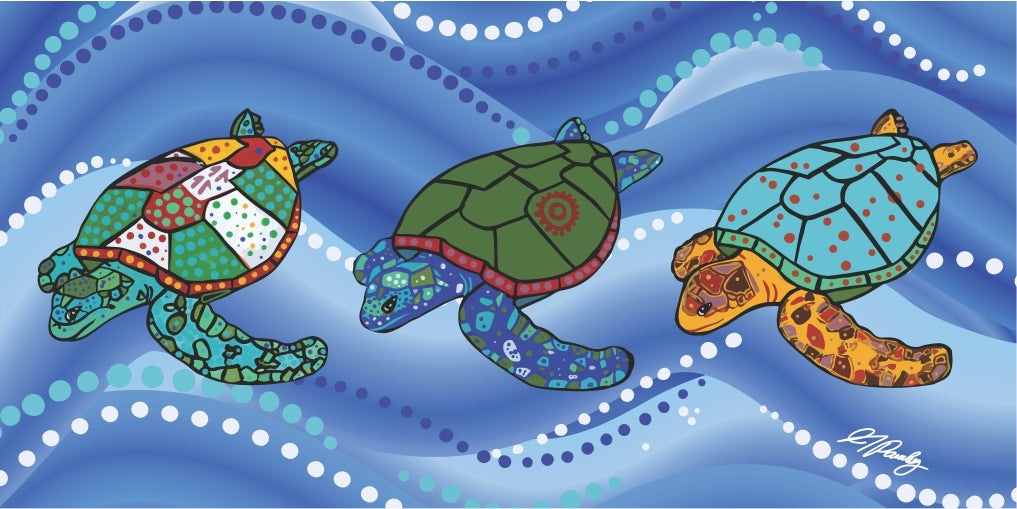 MICROFIBRE BEACH TOWELS - ABORIGINAL DESIGNS