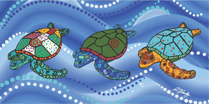 MICROFIBRE BEACH TOWELS - ABORIGINAL DESIGNS