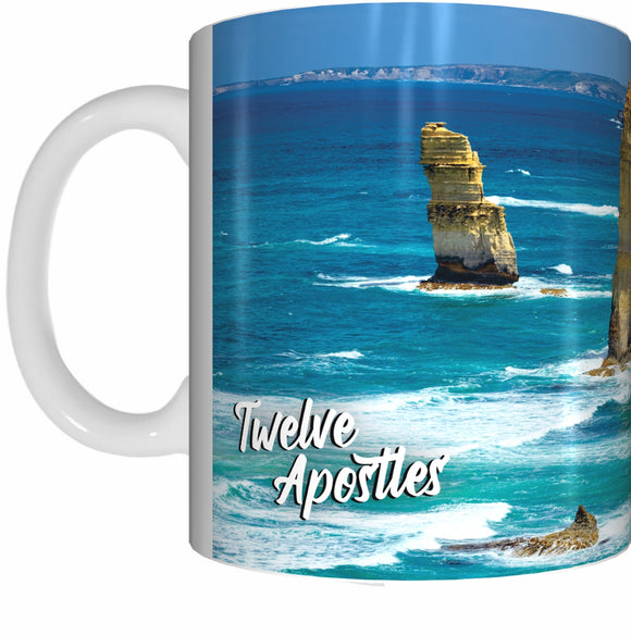 TWELVE APOSTLES Mug Cup 300ml Gift Aussie Australia Victoria Great Ocean Road - fair-dinkum-gifts