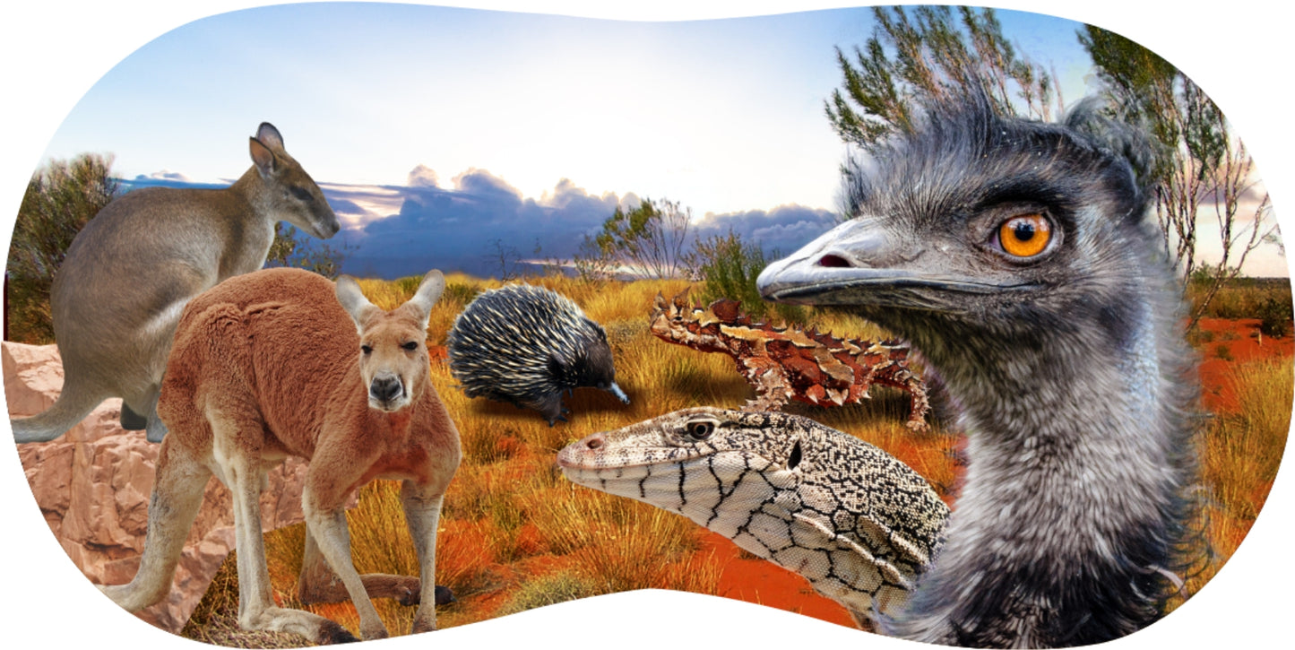 Glasses Case Neoprene w/Belt Clip Aussie Designs Australian Themes Animals Souvenirs