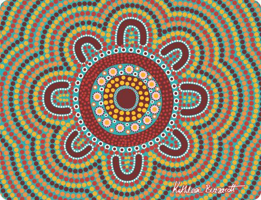 Cork Placemats with Aboriginal Designs