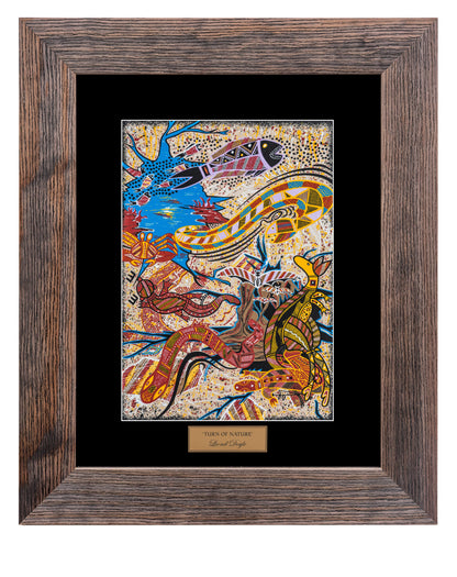 Bulurru Aboriginal Art Canvas Print Unstretched - Turn Of Nature By Lionel Doyle