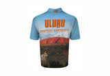 Uluru Sublimated Polo Shirt Ayers Rock  Dingo Australia Aussie Great Outdoors Outback - fair-dinkum-gifts