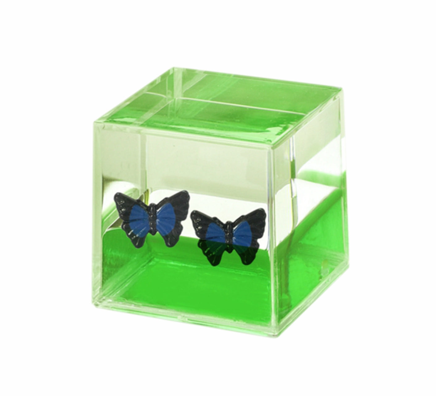 Oily Water Cubes Aussie Gifts Souvenirs Paperweights Coloured Liquid with Floaters - fair-dinkum-gifts