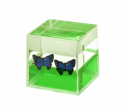 Oily Water Cubes Aussie Gifts Souvenirs Paperweights Coloured Liquid with Floaters - fair-dinkum-gifts