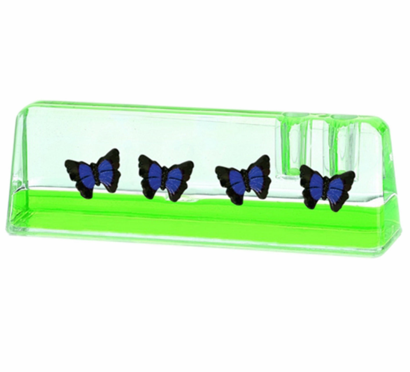 Oily Pen Holders Office Desk Accessories Aussie Gifts Souvenirs Coloured Liquid with Floaters - fair-dinkum-gifts