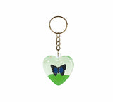 Oily Heart Key Rings Aussie Gifts Souvenirs Coloured Liquid with Floaters Love Heart Keyrings - fair-dinkum-gifts
