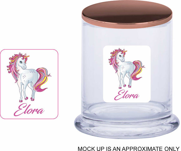Personalised Unicorn Scented Candle