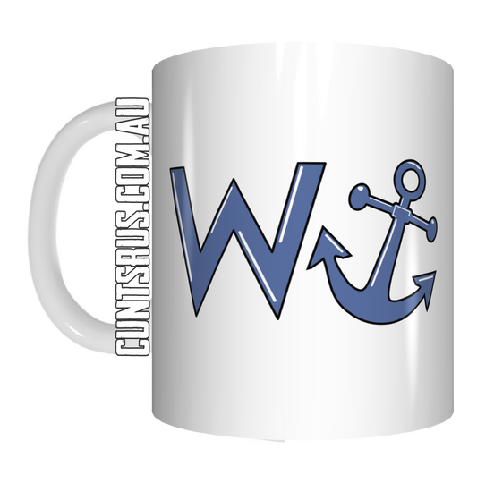 W - Anchor ! Coffee Mug Gift CRU07-92-12063