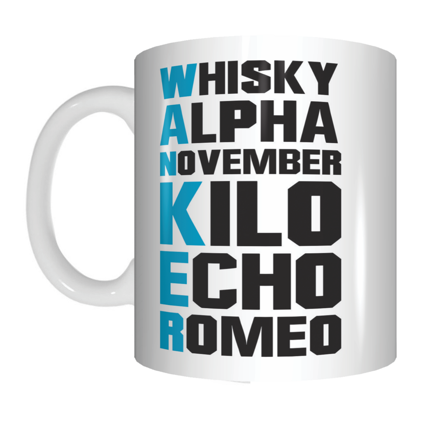 Phonetic Alphabet Wanker Work Office Coffee Mug Funny Novelty Gifts Whisky Alpha - fair-dinkum-gifts