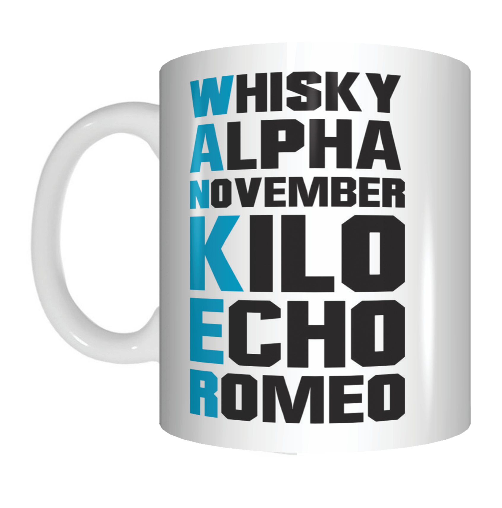 Phonetic Alphabet Wanker Work Office Coffee Mug Funny Novelty Gifts Whisky Alpha - fair-dinkum-gifts