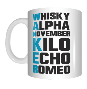 Phonetic Alphabet Wanker Work Office Coffee Mug Funny Novelty Gifts Whisky Alpha - fair-dinkum-gifts