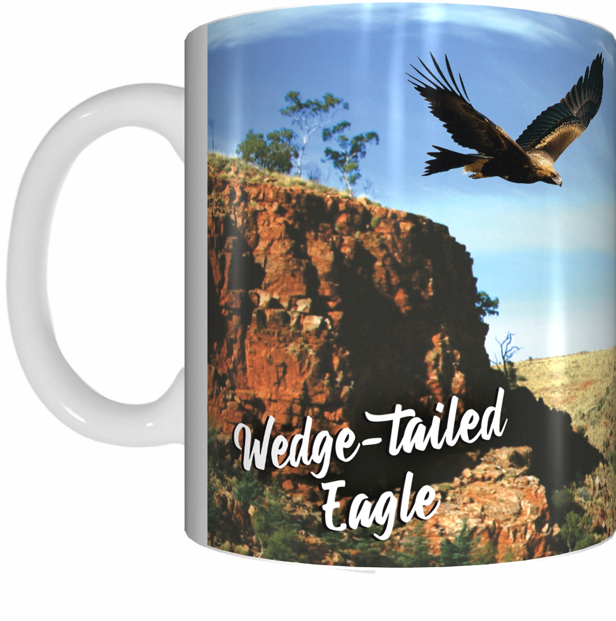 WEDGE TAIL EAGLE Mug Cup 300ml Gift Native Aussie Australia Animal Wildlife Birds Eagles - fair-dinkum-gifts