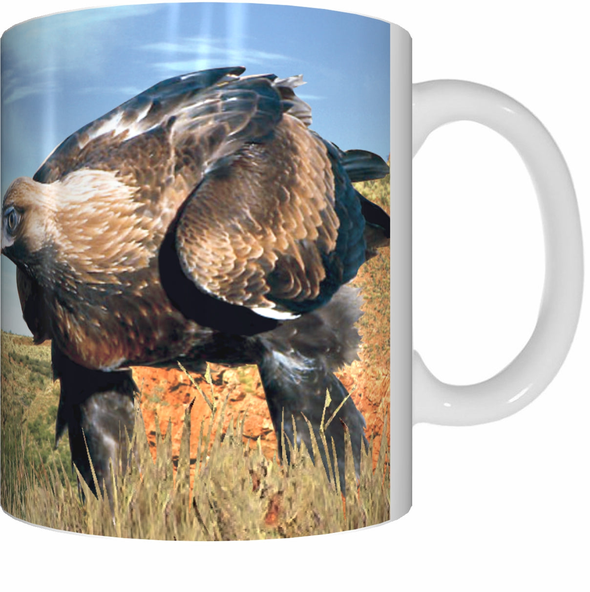 WEDGE TAIL EAGLE Mug Cup 300ml Gift Native Aussie Australia Animal Wildlife Birds Eagles - fair-dinkum-gifts