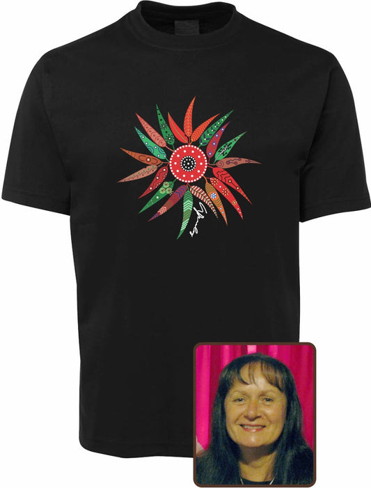 T Shirt ADULT Regular Fit - Wendy Pawley, Gum Leaves Design