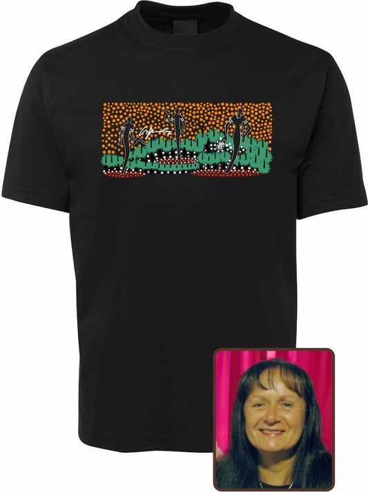 T Shirt ADULT Regular Fit - Wendy Pawley, Nandewar Hunting Design