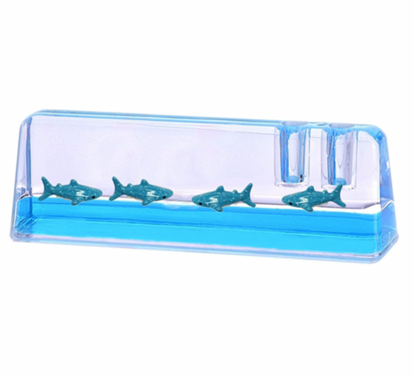 Oily Pen Holders Office Desk Accessories Aussie Gifts Souvenirs Coloured Liquid with Floaters - fair-dinkum-gifts