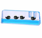 Oily Pen Holders Office Desk Accessories Aussie Gifts Souvenirs Coloured Liquid with Floaters - fair-dinkum-gifts