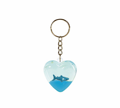 Oily Heart Key Rings Aussie Gifts Souvenirs Coloured Liquid with Floaters Love Heart Keyrings - fair-dinkum-gifts