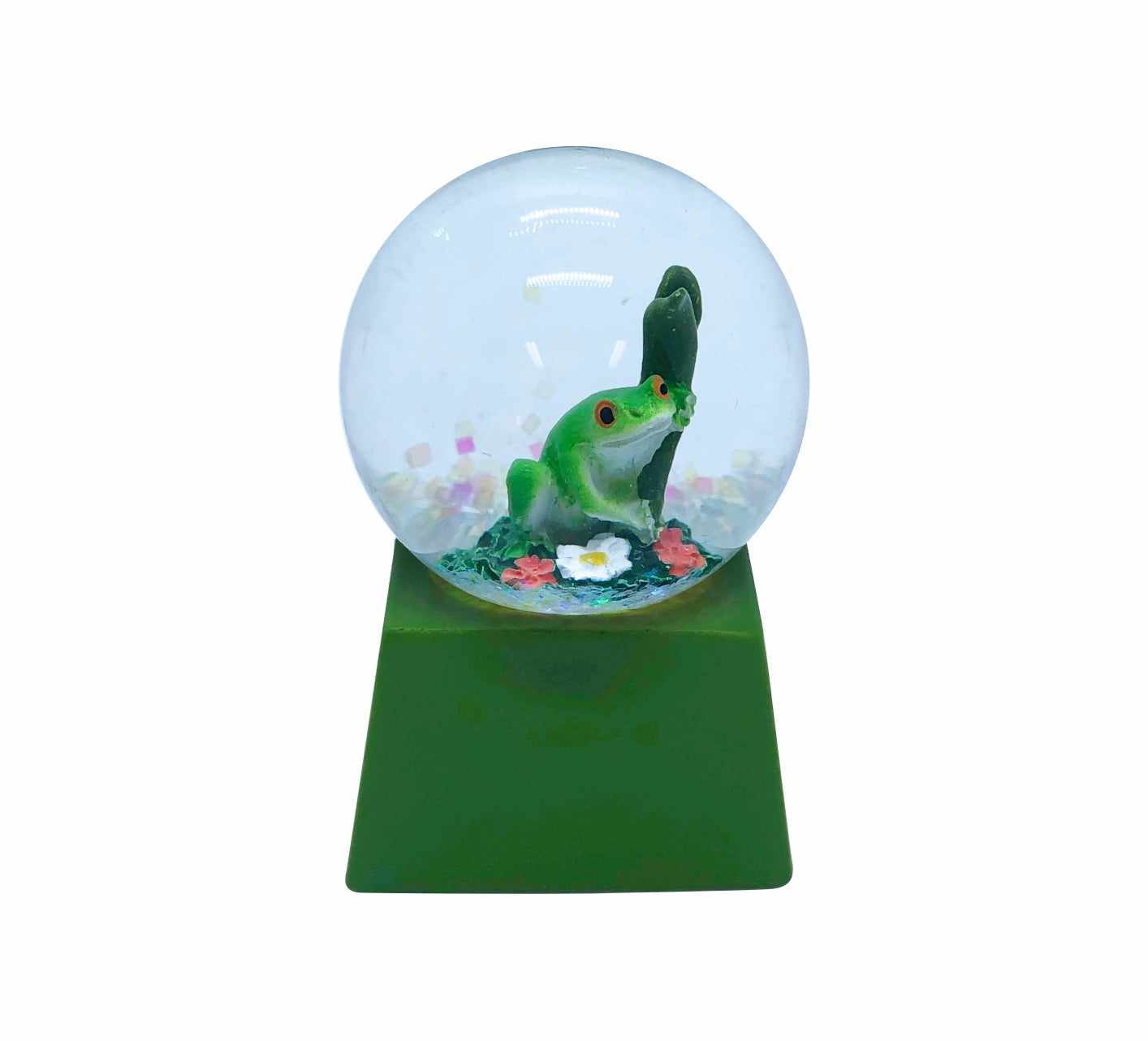 Waterball Glass Square Base 45mm Glitter Globe Aussie Gifts Souvenirs Australian Animals - fair-dinkum-gifts