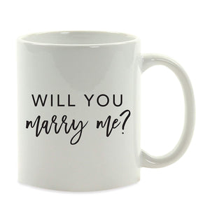 Will You Marry Me Proposal Mug Coffee Gift Romantic Novelty Present Valentines Day - fair-dinkum-gifts