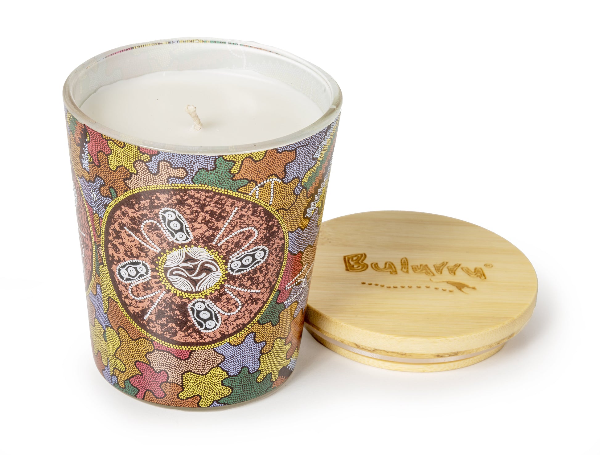 Bulurru Aboriginal Soy Candle Women's Corroboree Lemon Grass & Citrus - fair-dinkum-gifts