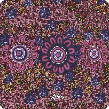 Aboriginal Ceramic Coasters - Set of 4