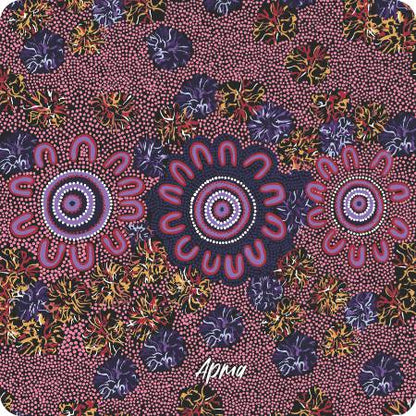 Aboriginal Ceramic Coasters - Set of 4