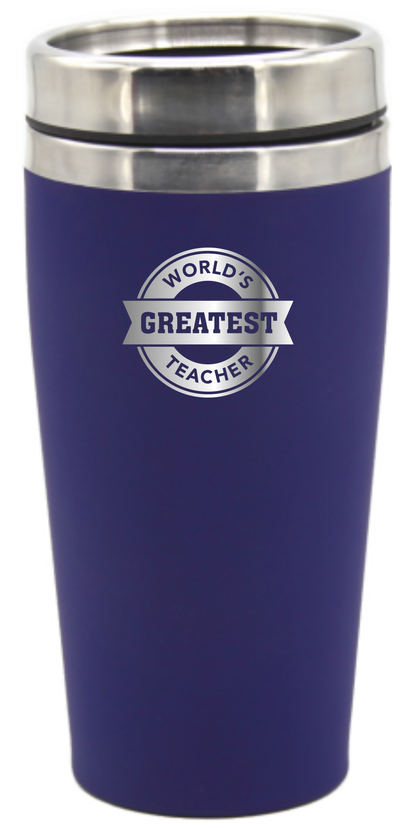 World's Greatest Teacher 475ml Travel Mug Coffee Flask - fair-dinkum-gifts
