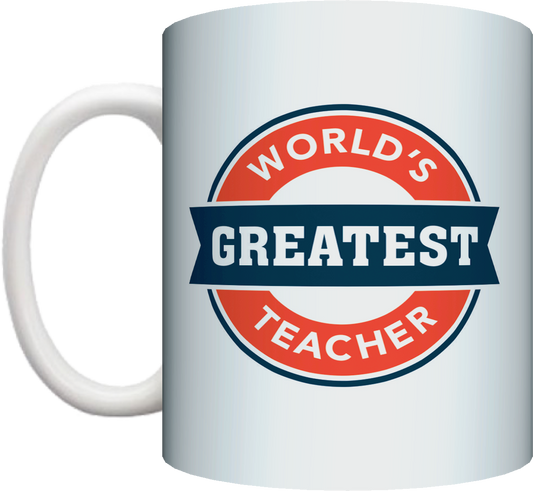 World's Greatest Teacher Coffee Mug Gift Present Birthday Christmas End Of School Year Gift - fair-dinkum-gifts