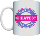 World's Greatest Teacher Coffee Mug Gift Present Birthday Christmas End Of School Year Gift - fair-dinkum-gifts