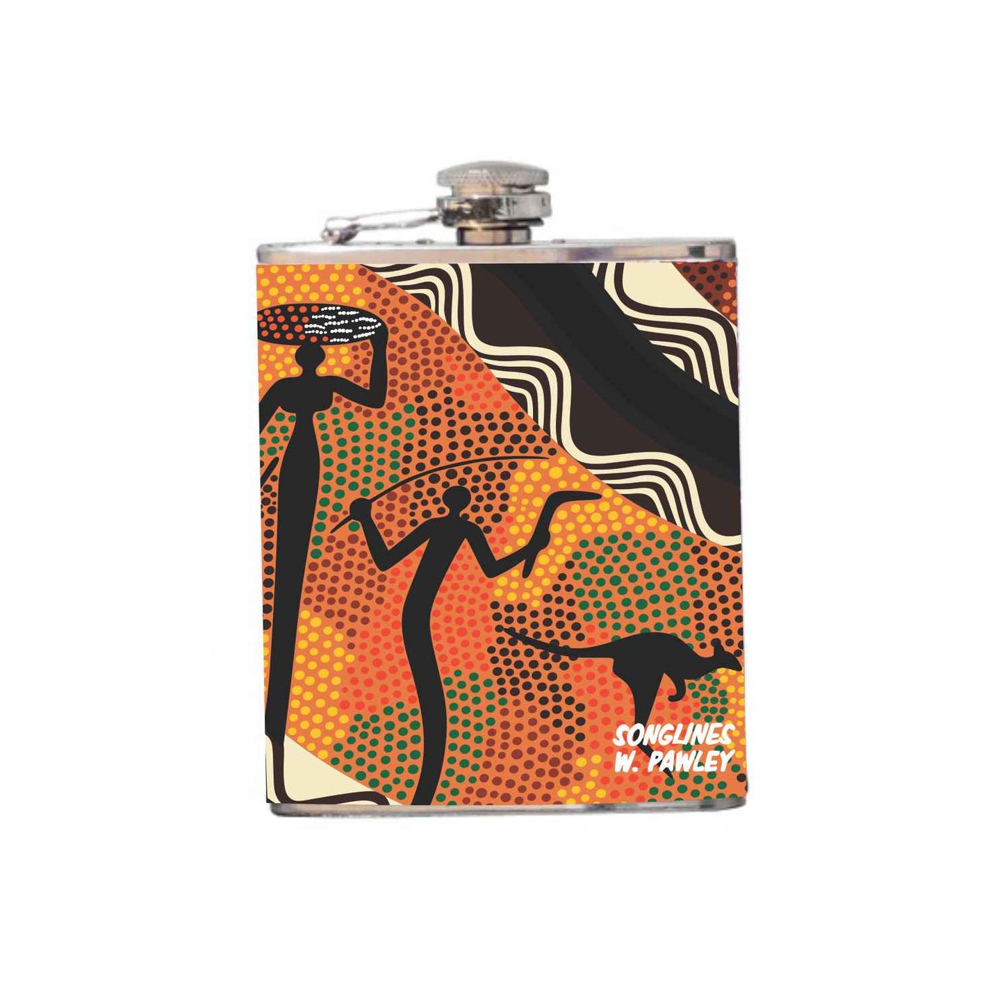 Aboriginal Design Hip Flask 180ml