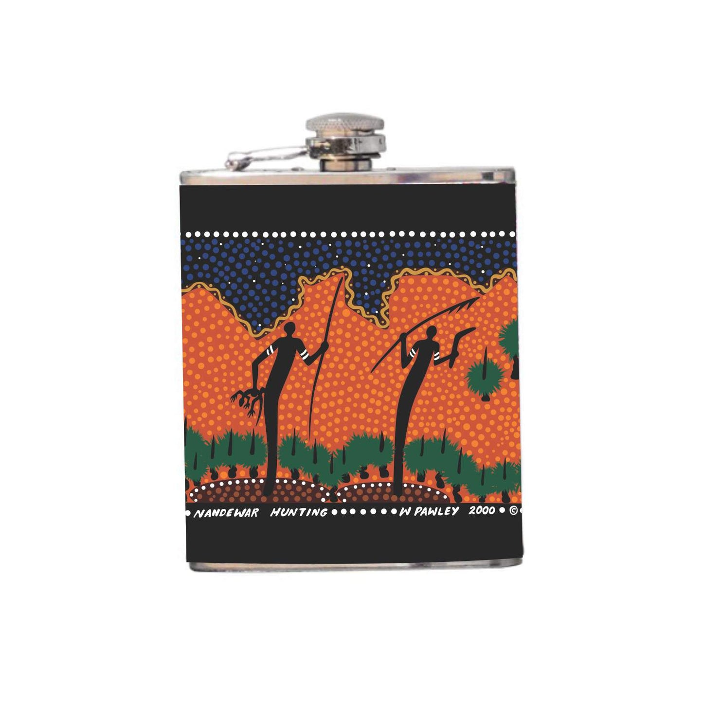 Aboriginal Design Hip Flask 180ml