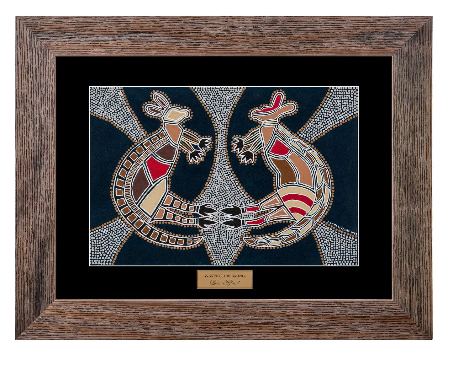 Bulurru Aboriginal Art Canvas Print Unstretched - Warrior Dreaming By Lorni Hyland